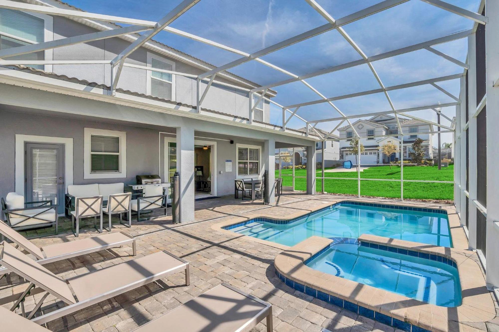 8Br Luxury - Sleeps 22 - Near Disney With Pool & Hot Tub! Davenport Kültér fotó